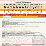 División de Estudios de la Cultura, División de Estudios Históricos y Humanos, Departamento de Estudios Mesoamericanos y Mexicanos y Departamento de Historia del CUCSH, invitan al Coloquio Conmemorativo: “Nuevas lecturas de la poesía de Nezahualcóyotl a 550 años de su fallecimiento”. 11, 12 y 13 mayo de 2022. 17:00 a 20:00 horas. Auditorio Adalberto Navarro Sánchez del CUCSH Campus La Normal #ComunidadCUCSH